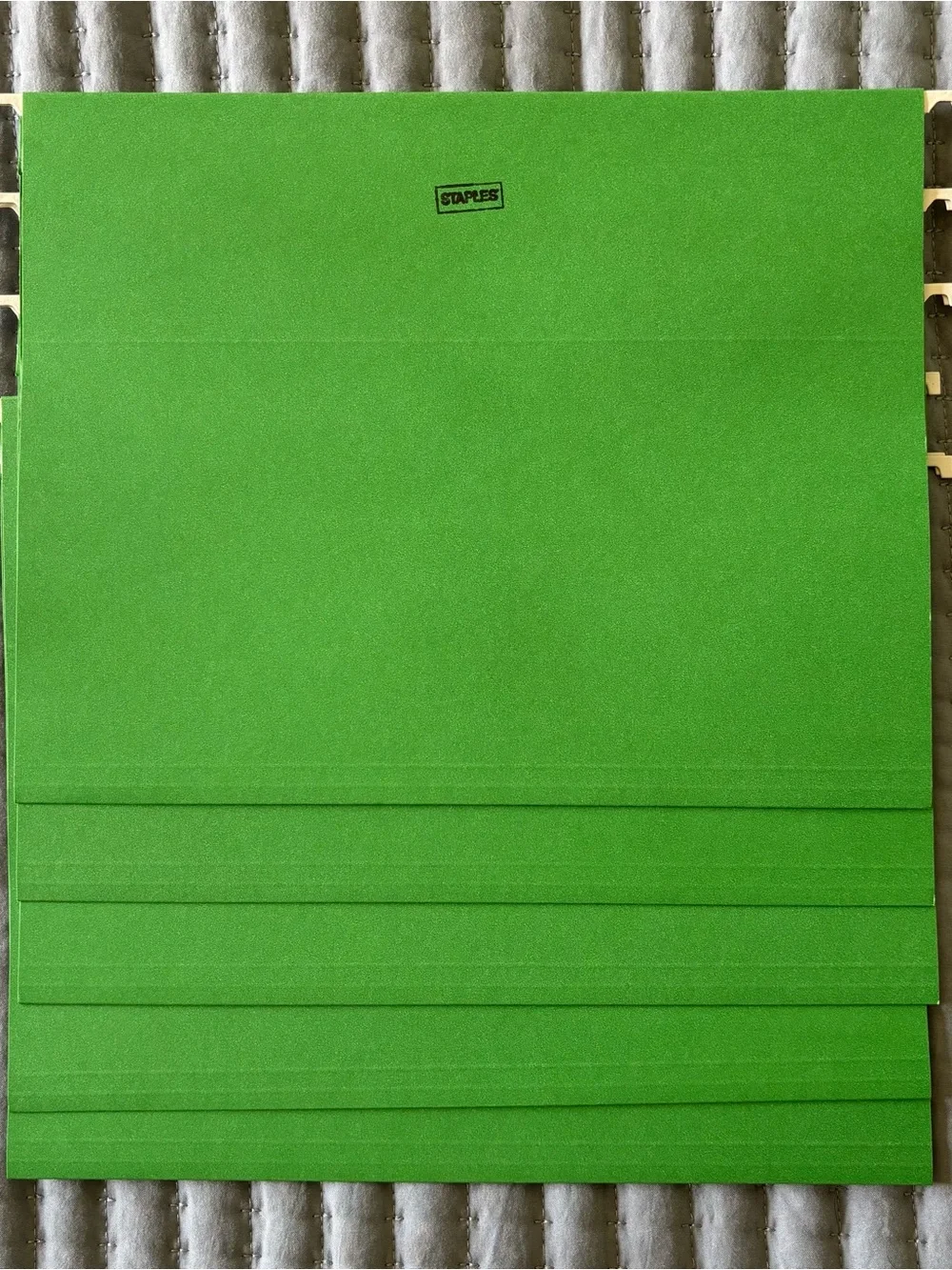 Staples Hanging File Folders - Letter Size - Assorted Colors - Qty. 22 - nice!